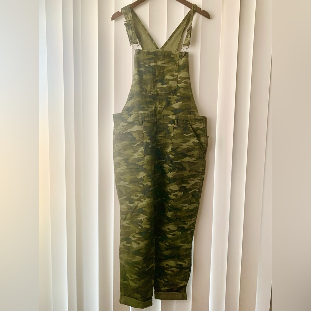 No Boundaries Green Camouflage Jumpsuit